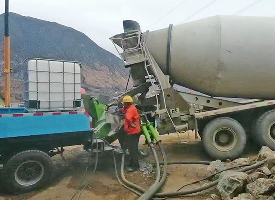 GHP20G車載混凝土濕噴臺車隧道噴漿施工視頻